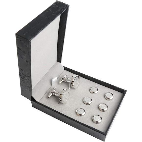Mens Cufflinks and Studs Tuxedo Shirts - Picture 7 of 7